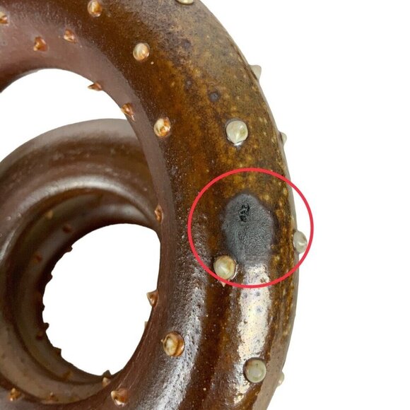 Octopus Tentacle Sculpture Raku Studio Art Pottery Signed Durrschmidt Jellyfish - Picture 7 of 8